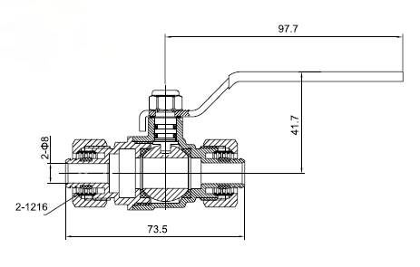 黃銅鋁塑管燃氣球閥 重慶 煤氣閥門廠家