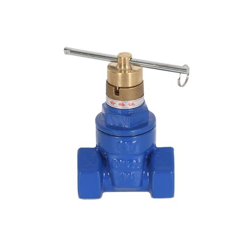 磁性加密絲扣軟密封閘閥 自來水管表前閥防盜鎖閉閥 帶鎖絲口閘閥