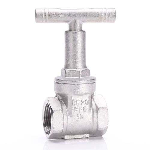 304絲扣鎖閉閥/不銹鋼內螺紋帶鎖磁性閘閥防盜水表前閥門自來水管